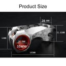 TOSEEK Skull Pattern Road Mountain Bike Ultra-light Handlebar Stem Riser Faucet, Size: -17 Degree, 60mm(Silver)