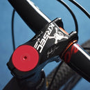 TOSEEK Skull Pattern Road Mountain Bike Ultra-light Handlebar Stem Riser Faucet, Size: -17 Degree, 60mm(Silver)