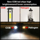 F8 H7 2 PCS 22W 3000LM 6000K Four Side DOB LED Headlight Fog Light Bulbs High Beam Conversion Kit DC 9-32V