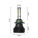 2 PCS X15 9006 DC9-32V 26W 6500K 3000LM IP67 Car LED Headlight Lamps / Fog Light (White Light)