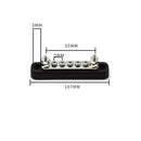 5 Way Power Distribution Bus Bar 5-bit Single Distribution Box for Car / RV / Boat