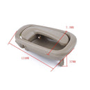 4 PCS Car Inner Door Handles 69205-02050RH / 69206-02050LH for Toyota Corolla 1998-2002 (Beige)