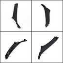 7 PCS Door Handle Window Switch Panel Interior Door Handle 51417225875 for BMW 5 Series, Left Driving(Black)