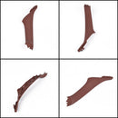 7 PCS Door Handle Window Switch Panel Interior Door Handle 51417225875 for BMW 5 Series, Left Driving(Brown)