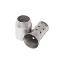 MB-TP122-S 51mm SC Large Displacement Muffler Exhaust Pipe for Kawasaki(Silver)