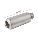 MB-TP122-S 51mm SC Large Displacement Muffler Exhaust Pipe for Kawasaki(Silver)