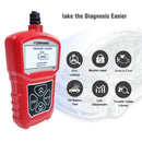 KONNWEI KW309 V309 V310 MS309 Code Reader OBD2 Scanner Diagnostic Tool(Red)