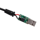 Car Converter USB Port to Car Cigarette Lighter Socket Female 5V to 12V Boost Power Adapter Cable (Black)