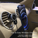 X6 Car Air Outlet Vent Mount Clamp Holder 15W Fast Charging Qi Magnetic Wireless Charger For iPhone 12 Series