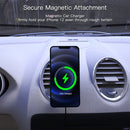 X6 Car Air Outlet Vent Mount Clamp Holder 15W Fast Charging Qi Magnetic Wireless Charger For iPhone 12 Series