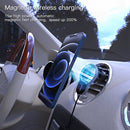 X6 Car Air Outlet Vent Mount Clamp Holder 15W Fast Charging Qi Magnetic Wireless Charger For iPhone 12 Series