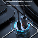 ROCK C303 USB + USB-C / Type-C Interface Smart Digital Display Car Charger