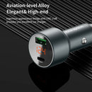 ROCK C303 USB + USB-C / Type-C Interface Smart Digital Display Car Charger