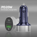 MOMAX UC10B PD+QC 3.0 Car Charger(Blue)
