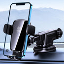 ROCK SPACE RAM0010 15W Smart Sensor Wireless Charger Car Holder, Suitable for Phones 4-7 inch