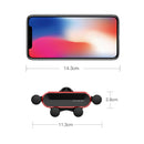 HAMTOD Little One Car Gravity Invisible Telescopic Mobile Phone Mount Holder (Red)