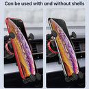 HAMTOD Little One Car Gravity Invisible Telescopic Mobile Phone Mount Holder (Silver)