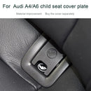 Car Rear Children Seat Isofix Cover for Audi A6 2013-2018(Grey)
