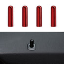 4 PCS Car Unlock Cover Door Bolt Door Handle for BMW X1 / X6(Red)