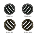 Car Left Side Dashboard Small Air Outlet Circular Air-conditioning Outlet for Mercedes-Benz C Class W204 (Black)