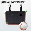 929 Car Foldable Hanging Trash Can Storage Bin with Small Table (Black)