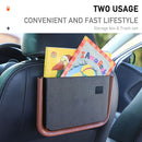 929 Car Foldable Hanging Trash Can Storage Bin with Small Table (Black)