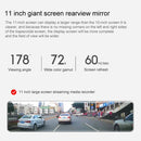 Original Xiaomi Youpin JADO G850C 1440P 11 inch Streaming Media Rearview Mirror Recorder, Style: Dual Lens