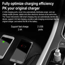 Original Xiaomi Youpin ROIDMI BFQ04RM Dual USB Car Charger Bluetooth 4.2 Audio Transmitter (Black)