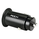 ROCK H15 Dual Port USB + USB-C / Type-C PD30W Car Charger (Black)