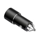 ACC-198 PD 20W + QC3.0 38W Dual Ports Metal Car Charger (Black)