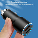 ACC-198 PD 20W + QC3.0 38W Dual Ports Metal Car Charger (Black)
