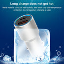 ACC-198 PD 20W + QC3.0 38W Dual Ports Metal Car Charger (Grey)