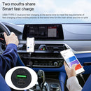 TE-339PD 3.1A PD USB-C / Type-C + USB Interface Mini Fast Charging Car Charger(Black)