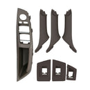 Car Standard Version Inside Doors Handle Pull Trim Cover 5141 7225 873 for BMW F10 F18, Left Driving (Dark Coffee)