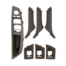 Car Imported Version Inside Doors Handle Pull Trim Cover 5141 7225 873 for BMW F10 F18, Left Driving (Dark Coffee)