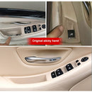 Car Imported Version Inside Doors Handle Pull Trim Cover 5141 7225 873 for BMW F10 F18, Left Driving (Beige White)