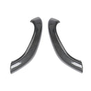 1 Pair Car Inside Doors Handle Pull Trim Cover 51417417513 for BMW X1 2016-, Left Driving (Carbon Fiber Black)