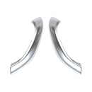 1 Pair Car Inside Doors Handle Pull Trim Cover 51417417513 for BMW X1 2016-, Left Driving (Silver)