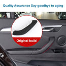 Car Left Side Inside Doors Handle Pull Trim Cover 51417417513 for BMW X1 2016-, Left Driving (Black)