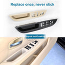 Car Left Front Door Window Lift Switch Trim Panel 51416983705 for BMW E60 2008-2010, Left Driving Standard Version (Black)