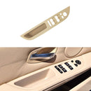 Car Left Front Door Window Lift Switch Trim Panel 51416983705 for BMW E60 2008-2010, Left Driving High Configuration Version (Beige)