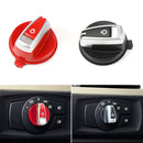 Car Headlight Switch Button Knob Cover Trim 6131 6932 796 for BMW X1 2009-2015, Left Driving (Black)