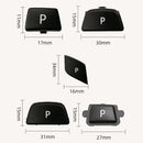 Car Gear Lever Auto Parking Button Letter P Cap for BMW 5 Series 2002-2010, Left Driving(Black)