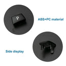 Car Gear Lever Auto Parking Button Letter P Cap for BMW 5 Series 2002-2010, Left Driving(Black)