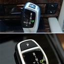 Car Gear Lever Auto Parking Button Letter P Cap for BMW 5 Series 2002-2010, Left Driving(Black)