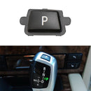 Car Gear Lever Auto Parking Button Letter P Cap for BMW X5 X6 2007-2013, Left Driving (Black)