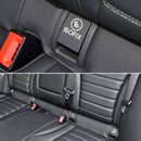 Car Rear Child ISOFIX Switch Seat Safety Cover 2059200513 for Mercedes-Benz W205 2015-2021, Left Driving (Beige)