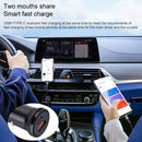 PD 20W USB-C / Type-C + QC 3.0 USB Interface Fast Charging Car Charger (Black)