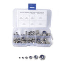 60 PCS Car 304 Stainless Steel Lock Nuts Nylon Insert Locknut Kit M3-M10