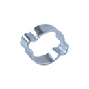 100 PCS Adjustable Double Ear Zinc Plated Steel Hydraulic Hose Clamps O-Clips Pipe Fuel Air, Inside Diameter Range: 5.0-31mm